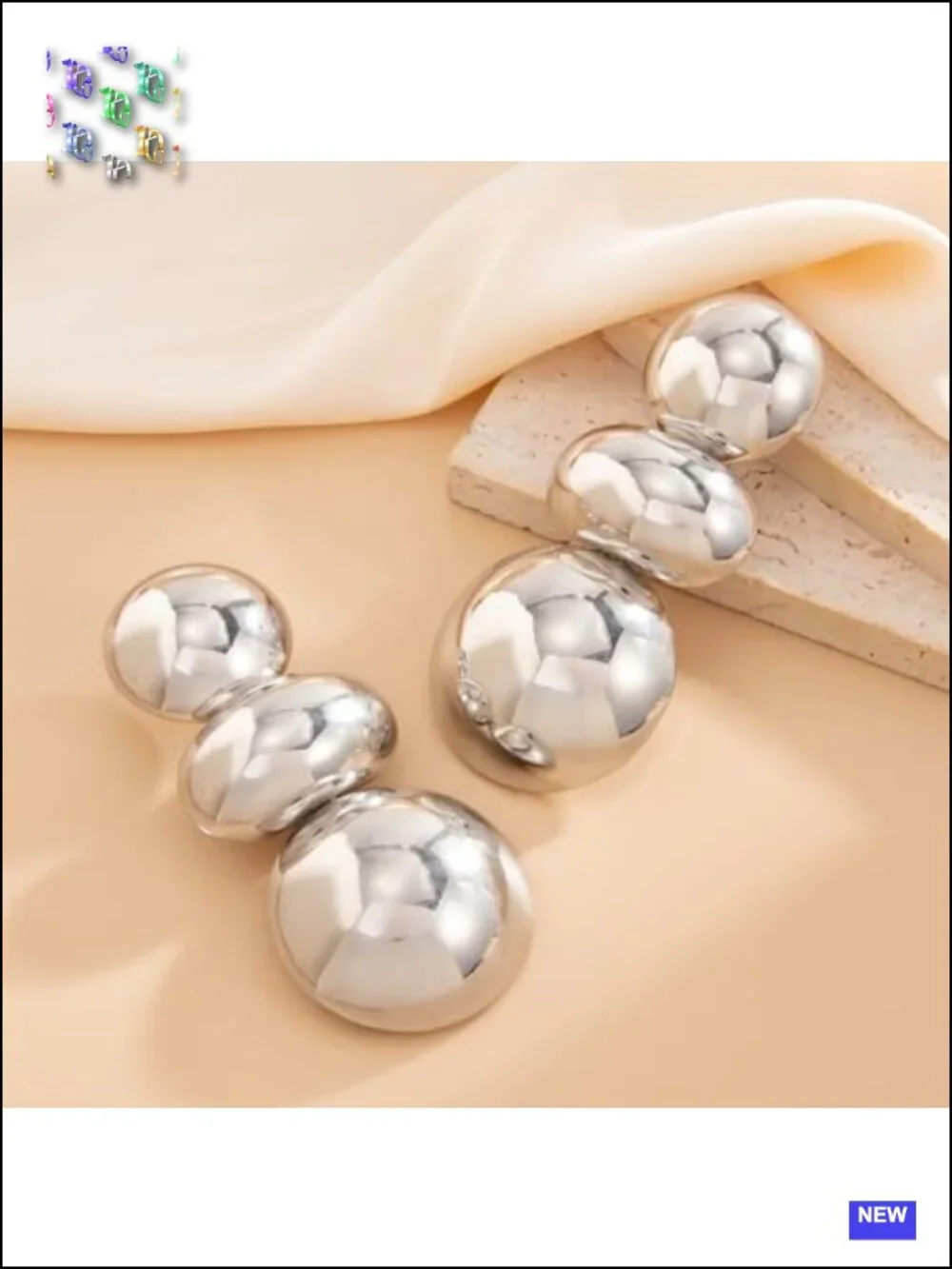 14K Gold Irregular Ball Dangle Earrings Chunky Nugget Earrings for Women Trendy